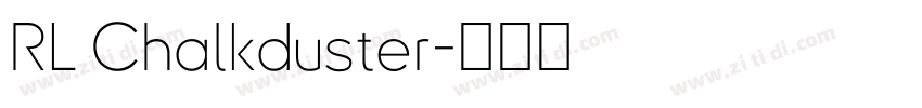 RL Chalkduster字体转换